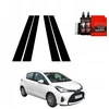 GrizzGlass Juoda plėvelė statramsčiams BodyShield skirtas Toyota Yaris (2011-2016) [4w1]
