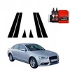 GrizzGlass Juoda plėvelė stulpams GrizzGlass BodyShield, skirta Audi A4 B8 Sedan Facelifting (2011-2015) [6w1]
