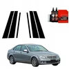GrizzGlass Juoda plėvelė stulpams GrizzGlass BodyShield, skirta Mercedes Benz C klasė W204 Sedan (2007-2011) [6w1]