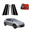 GrizzGlass Juoda plėvelė stulpams BodyShield, skirta Renault Megane 3 Kombi 5D (2008-2012) [6w1]