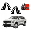 GrizzGlass Juoda plėvelė stulpams BodyShield, skirta Kia Sorento (2023-2025) [10w1]