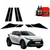 GrizzGlass Juoda plėvelė stulpams BodyShield, skirta Toyota C-HR (2023-2025) [8w1]