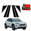 GrizzGlass Juoda plėvelė stulpams GrizzGlass BodyShield, skirta Toyota Yaris Cross (2021-2025) [6w1]