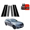 GrizzGlass Juoda plėvelė stulpams GrizzGlass BodyShield, skirta Mercedes Benz C klasė S204 Kombi Facelifting (2011-2014) [8w1]