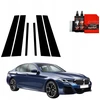 GrizzGlass Juoda plėvelė statramsčiams BodyShield, skirta BMW 5 G30 Sedan (2023-2025) [6w1]