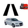 GrizzGlass Juoda plėvelė stulpams GrizzGlass BodyShield, skirta Audi A3 8P Hatchback 3D (2003-2008) [2w1]