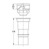 Grohe 4.5 l adapteris skirtas GD2 bakeliui