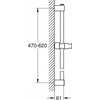 Grohe Grohe dušo stovas 600 mm Tempesta chromuotas 27523001