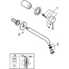 Grohe Grohe Essence naujas baseino maišytuvas Dviejų skylių baseino maišytuvas Essence New 230 Brushed Cool Sunrisa