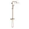 Grohe dušo komplektas Euphoria termostatinis dušo maišytuvas + 310 mm lietaus dušas Šiltas saulėlydis - 26075DA0