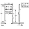 Grohe Grohe Rapid SL rėmas Rapid SL praustuvui, montavimo aukštis 1,13 m, chromas - 38557001