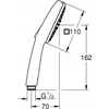 Grohe Tempesta Cube 110 II dušo galvutė. matinė juoda
