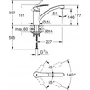 Grohe vienos rankenos baterija plautuvei su matiniu jodu DN 15 332812433