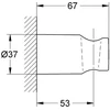Grohe Laikiklis punktowy Rainshower chrom (27056000)