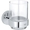 Grohe Essentials stiklinė su laikikliu, chromas