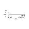 Grohe Rainshower sienelė, chromuota, 28,5 cm (27709000)