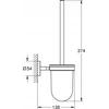 Grohe BauCosmopolitan wc šepetys su laikikliu, chromas
