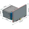Kenwood DNR992RVS išmatavimų brėžinys
