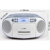 Grotuvas Reflexion RCR2260DAB Boombox balta/mėlyna