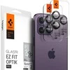 Spigen OPTIK.TR ”EZ FIT” CAMERA PROTECTOR 2-PACK Apple iPhone 14 Pro / 14 Pro Max / 15 Pro / 15 Pro Max / 16 Pro / 16 Pro Max / 17 Pro / 17 Pro Max Juodas
