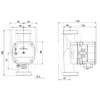 Grundfos ALPHA1 L techninis brėžinys su matmenimis