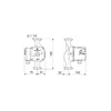 Grundfos Sūknis UPS 25-60 N 180mm DN25 50-60W 230V 50Hz PN10