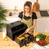 Cecotec dviguba karšto oro gruzdintuvė | Cecofry Advance 9000 su langu | Galia 2200 W | Talpa 9 l | Juodas