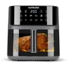 Gruzdintuvė beztłuszczowa Nutribullet Gruzdintuvė na gorące powietrze CRISPLITE VISION(juoda/sidabrinė, 2.000 Watt, kosz 8 Liter, su oknem)