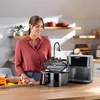 Gruzdintuvė be aliejaus Nutribullet Gruzdintuvė karštu oru CRISPLITE VISION (juoda/sidabrinė, 2000 W, 8 l krepšys, su langeliu)
