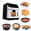 Gruzdintuvė beztłuszczowa Tesla AirCook DualHeat QD65 XXL Cyfrowa frytkownica beztłuszczowa su podwójnym grzaniem (AIRCKQD65XXLBLK)