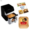 Gruzdintuvė beztłuszczowa Tesla AirCook DualHeat QD65 XXL Cyfrowa frytkownica beztłuszczowa su podwójnym grzaniem (AIRCKQD65XXLBLK)
