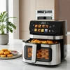 Gruzdintuvė Tesla AirCook DualHeat QD73 XXL 9 l sidabrinė