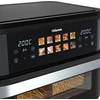 Gruzdintuvė Tristar Dualzone Flex Airfryer | FR-9078 | Power 2800 W | Capacity 10 L | Hot air technology | Juodas
