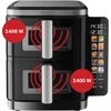 Gruzdintuvė PODWÓJNA PIONOWA BEZTŁUSZCZOWA AIR FRYER 2800W 11L XXL WEBBER