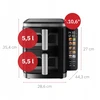 Gruzdintuvė PODWÓJNA PIONOWA BEZTŁUSZCZOWA AIR FRYER 2800W 11L XXL WEBBER