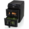 Gruzdintuvė Princess dvigubo kamino oro keptuvė | 182490 | Galia 3000 W | Talpa 11,2 l | Juodas