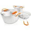 JAV GSI Glacier Stainless Base Camper Medium puodų rinkinys