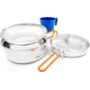 Danija GSI Outdoors Glacier Stainless 1 Person Set nerūdijančio plieno indų rinkinys 1 asmeniui