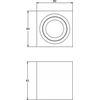 GTV Aveiro lubinis šviestuvas OS-AV8085KW1-10 lubinis šviestuvas 1x20W GU10 baltas