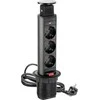 GTV Pratęsimas 60mm juodas 3 x SCHUKO 2m (AE- BPW3S60- 20)