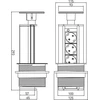 GTV Detalių šakyklę sudarė 100mm 3 x SCHUKO sidabro 1,8mm (AE- BPW3GS- 80)