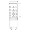 GTV LED lemputė LD-G9PE35W-30 3,5-4W G9 3000K šilta balta