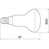 GTV LED lemputė, R50, SMD 2835, WARM Baltas, E14, 6W, AC220-240V, 160° šviesos kampas, 470 lm,