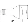Lemputė „LED“ E27 R63, 8W, 650lm, 3000K, GTV