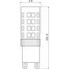 GTV LED lemputė LD-G9P5WE0-30 GTV 5W G9 kapsulinė 220-240V AC 3000K šilta balta 400lm 360°