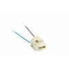 GTV G9 lizdas su kabeliu, AC220-240V, maks.100W, 2x0,5mm2, 12cm, baltas