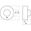 GTV Mikrobangų judesio jutiklis CM-3 1200W 220-240V kintamA 50 / 60Hz 360 ° (AE- CM3000- 00)