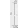 GTV Milan IP54 40W inox 100cm (OS-MILA10P -00)