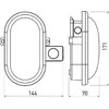 Sieninis šviestuvas GTV LED pertvarinis šviestuvas DELTA 6W OVAL su jutikliu, 6W, 400lm, AC220-240V, 50/60 Hz, PF>