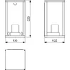 Sieninis šviestuvas GTV Sodo šviestuvas VENTANA-AU,E27, MAX.20W,IP54,AC220-240V,50-60Hz,viršutinis šviestuvas ties